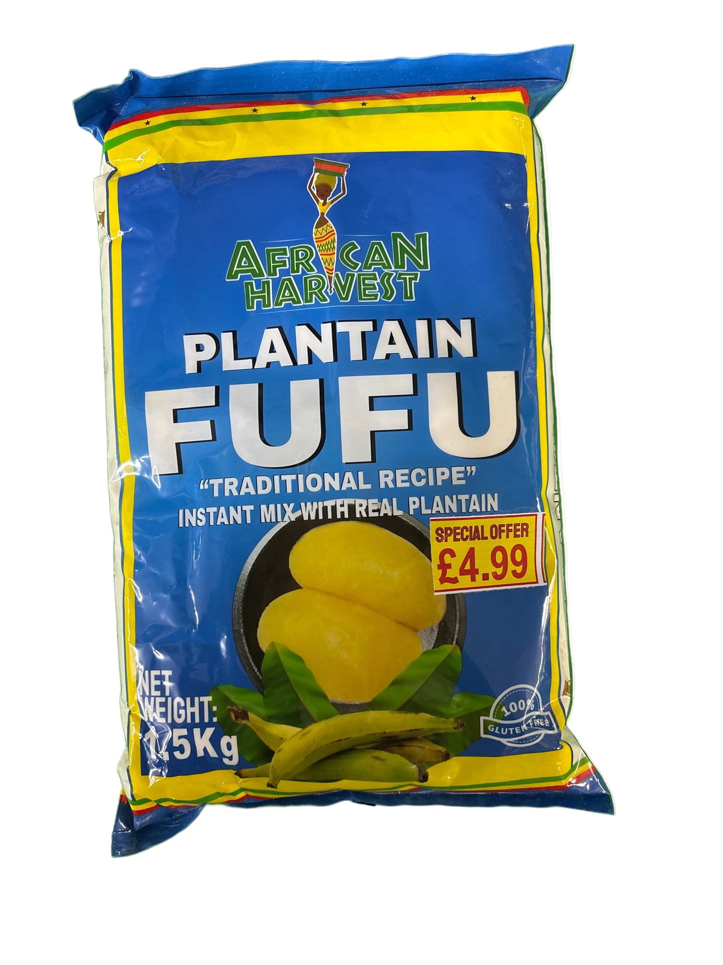African Harvest Plantain Fufu (1.5kg)
