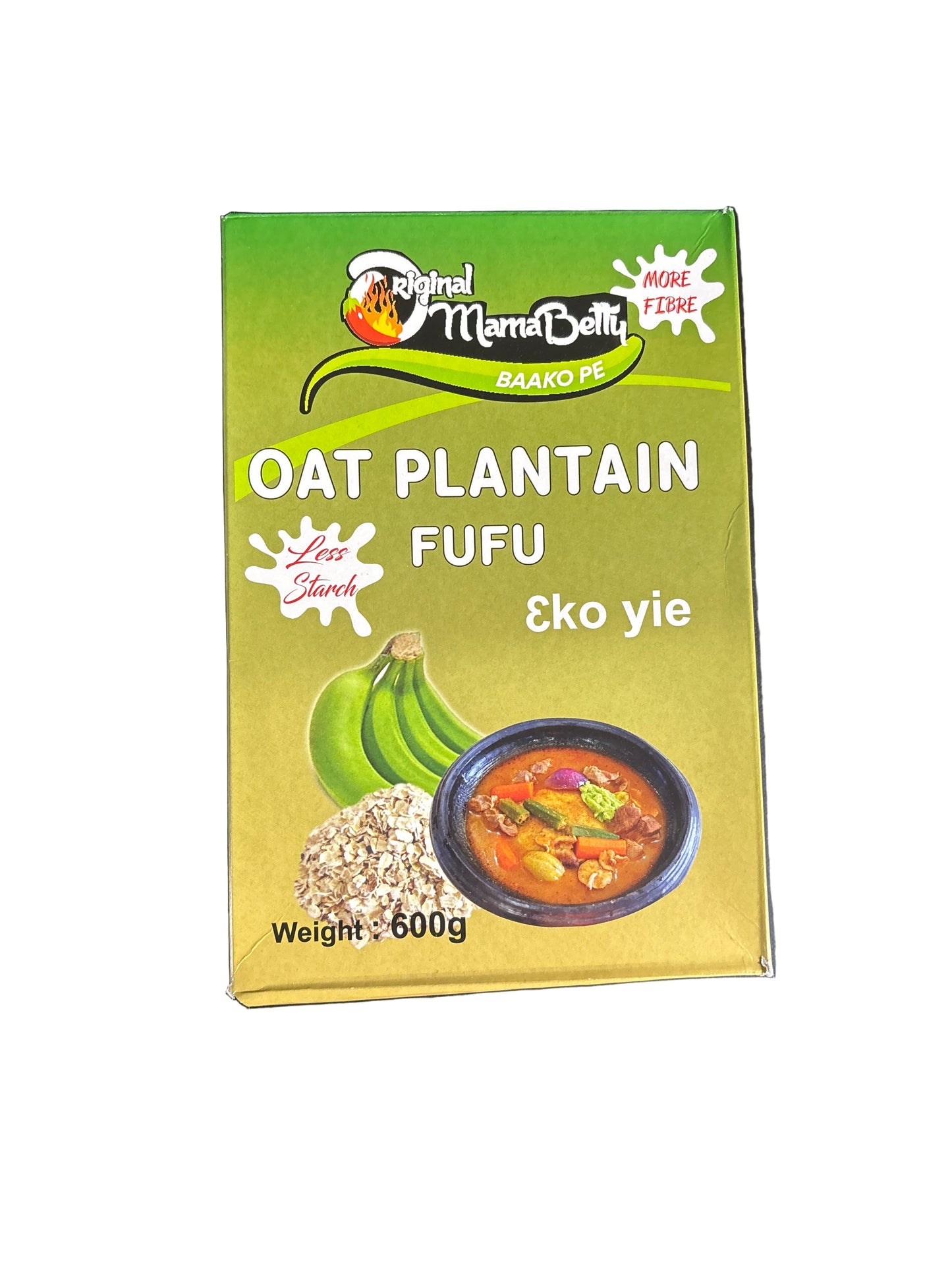 Original Mama Betty Oat Plantain Fufu (600g)