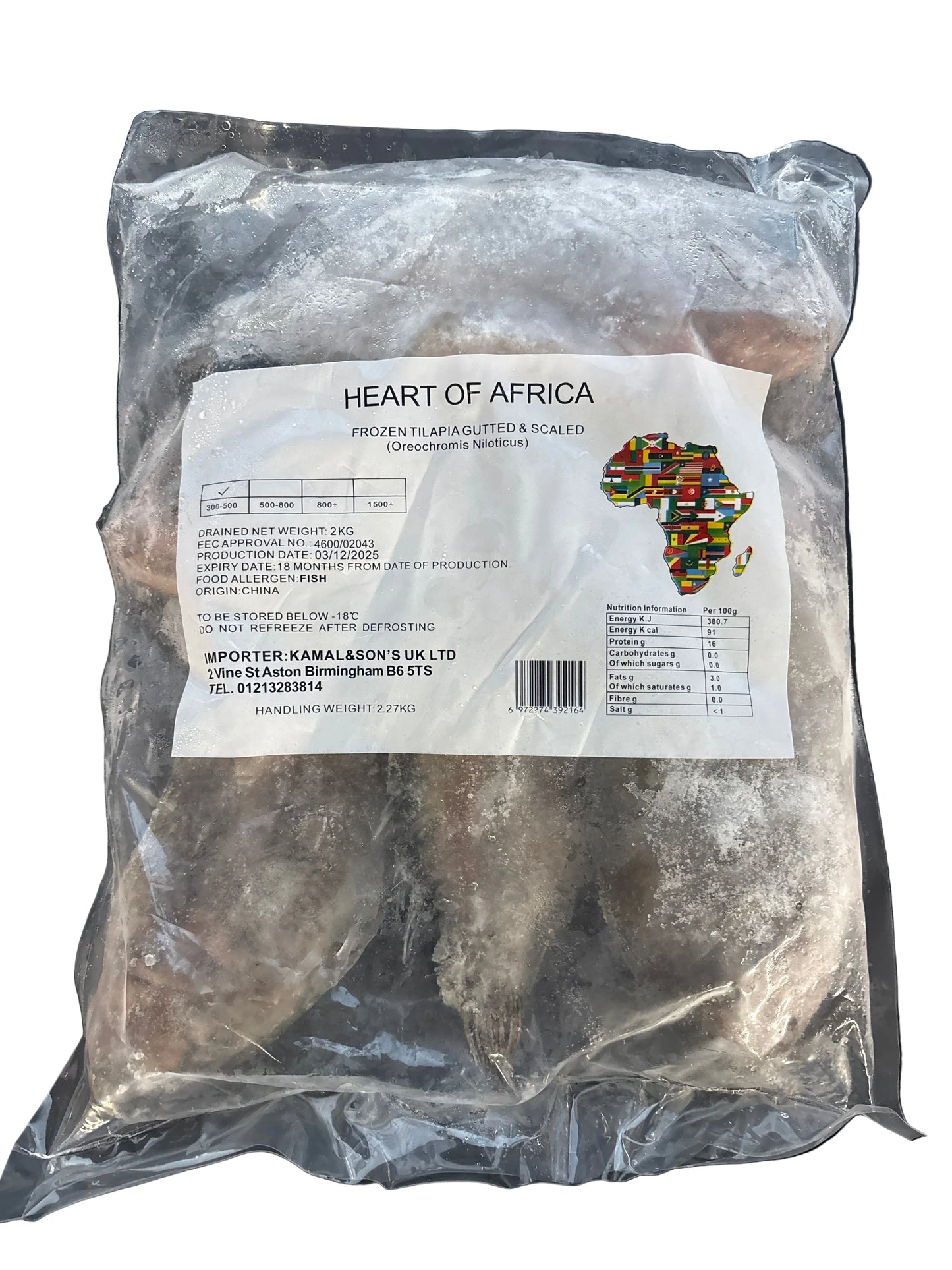 Frozen Tilapia (Small)-2KG
