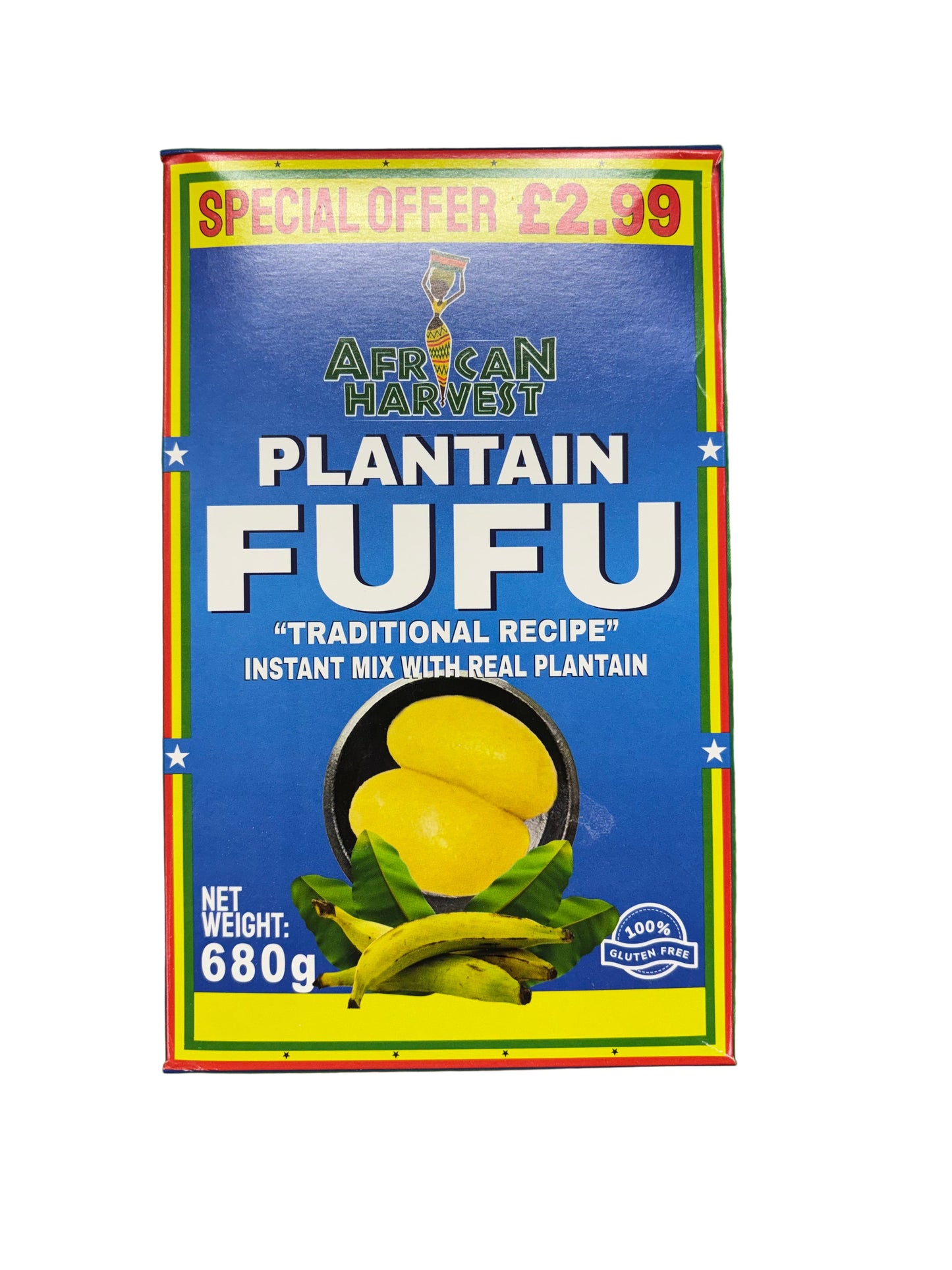 African Harvest Plantain Fufu Mix 680g