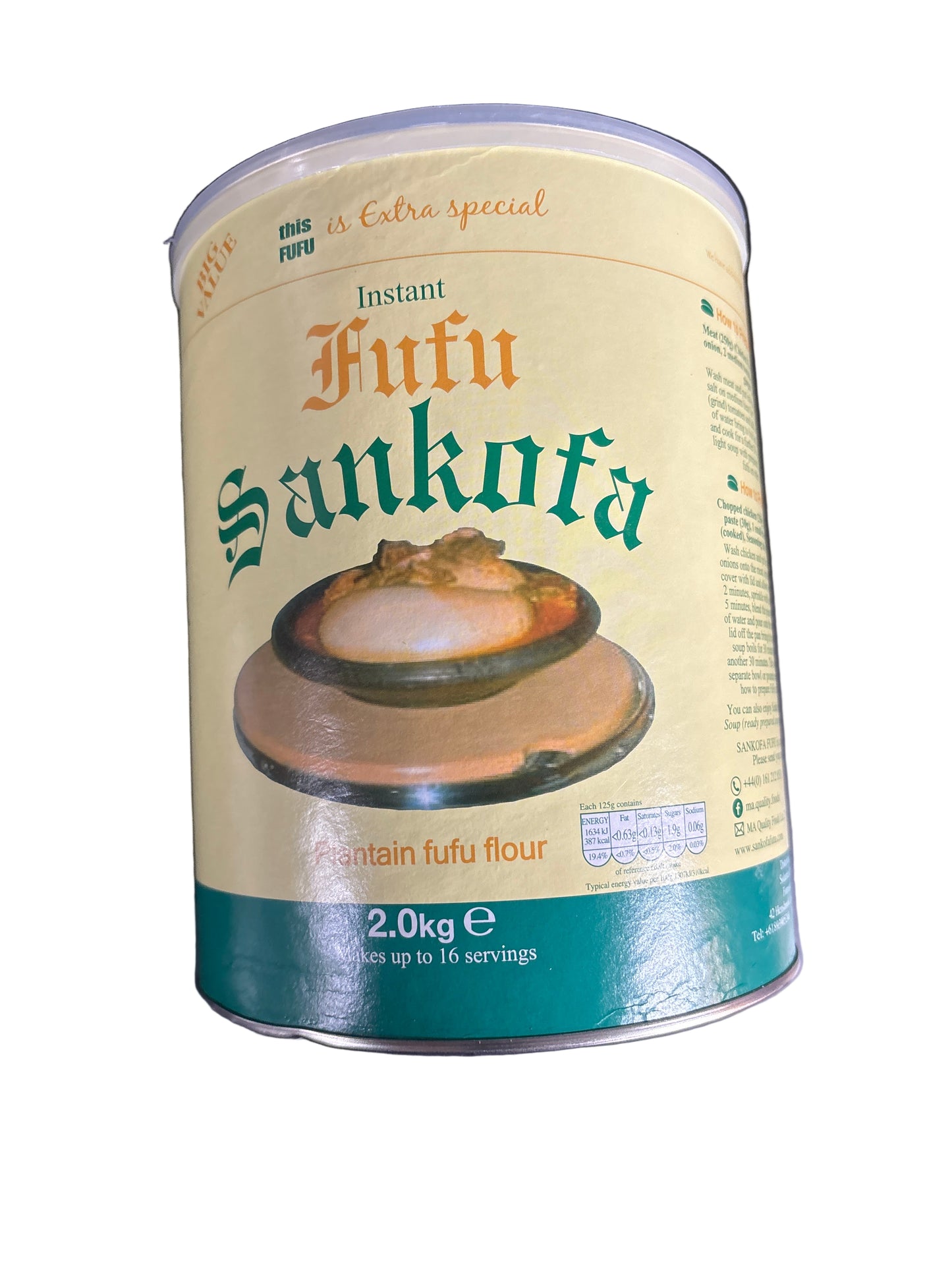 Sankofa Fufu Drum 2kg
