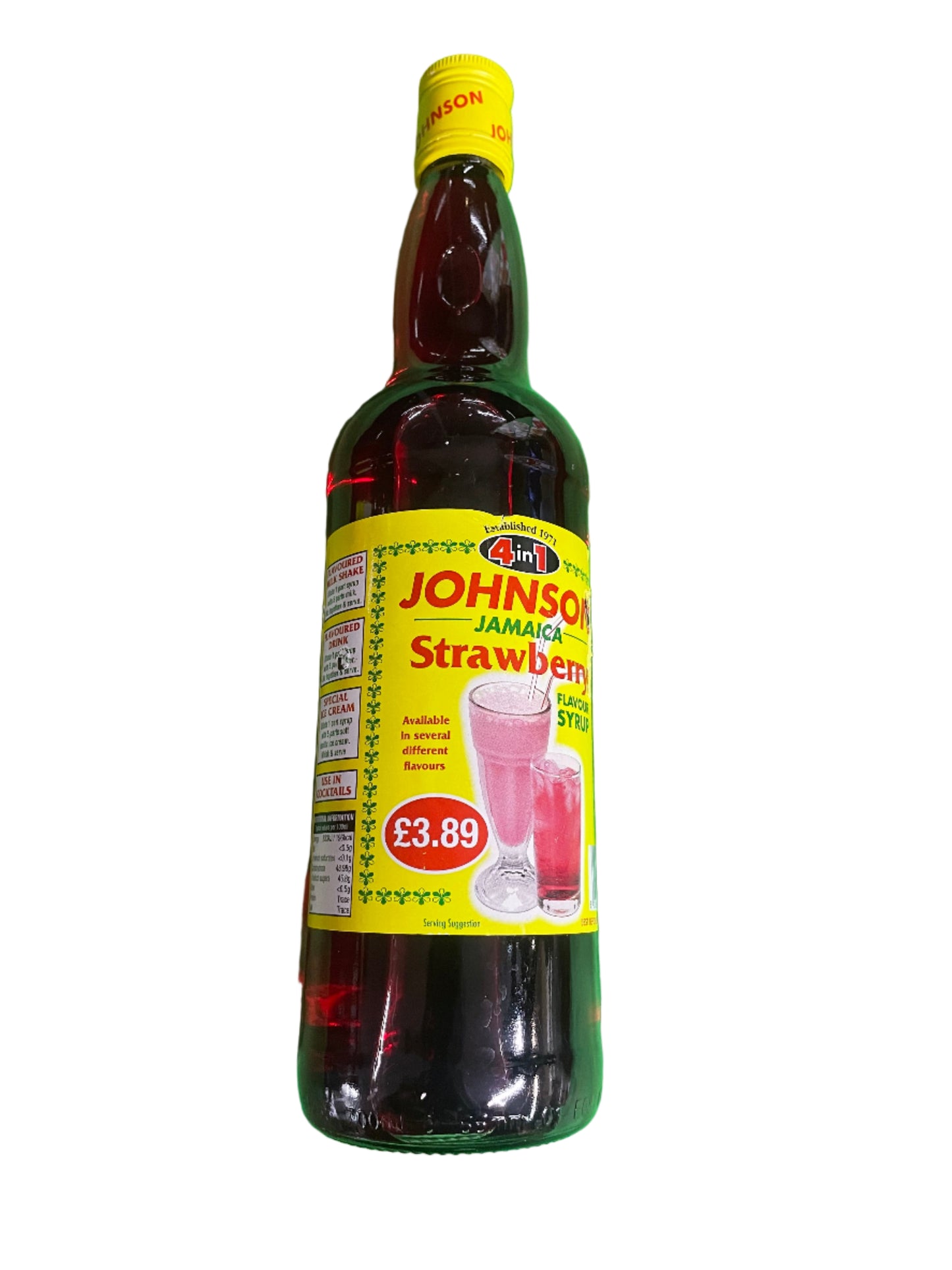 Johnson Jamaica Strawberry Flavour Syrup (700ml)