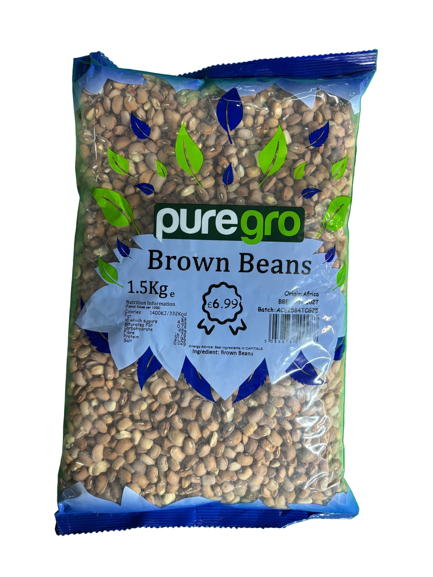 Puregro Brown Beans (1.5Kg)