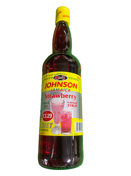Johnson Jamaica Strawberry Flavour Syrup - Diet (700ml)