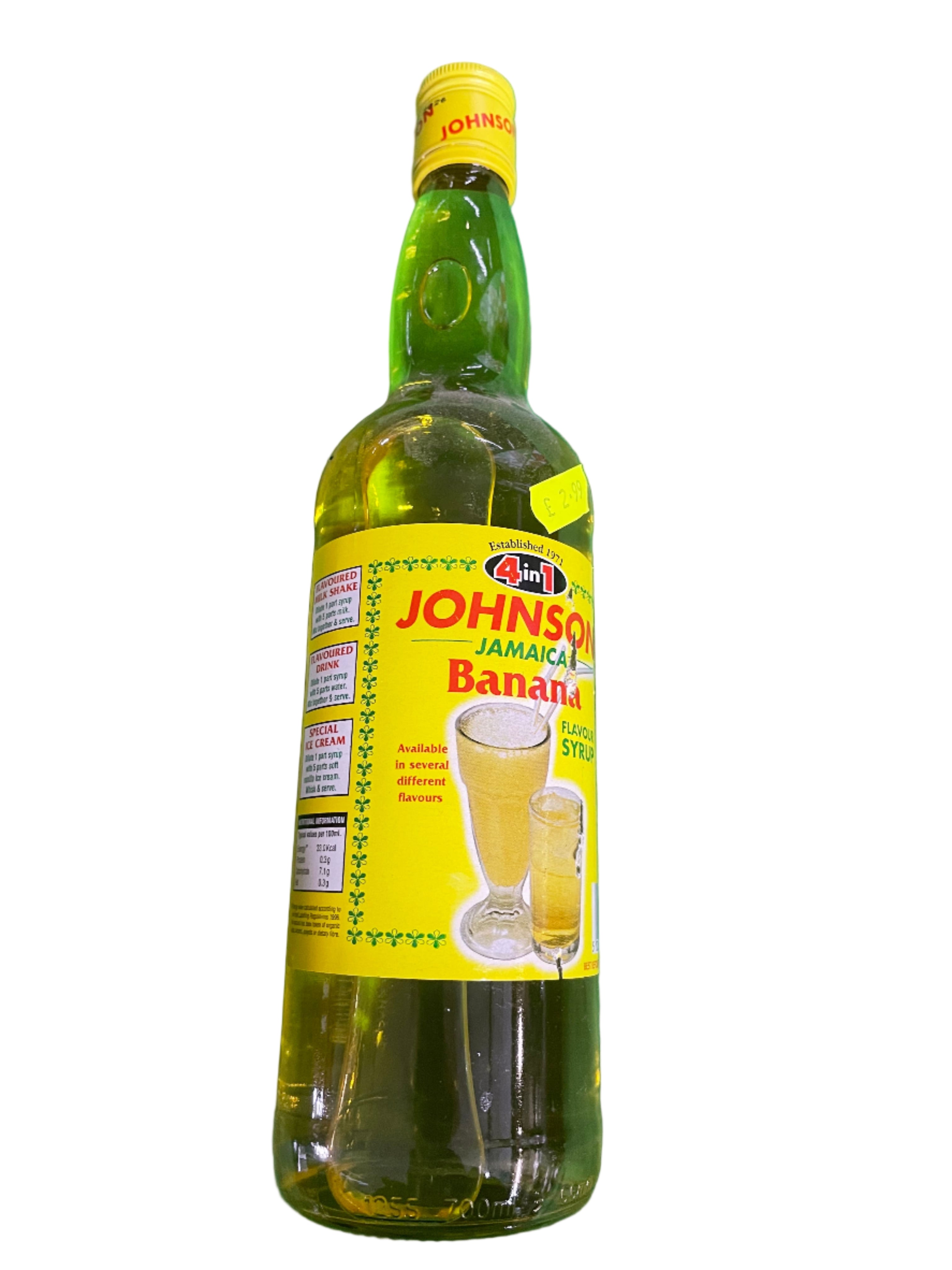 Johnson Jamaica Banana Flavour Syrup (700ml) – Global African