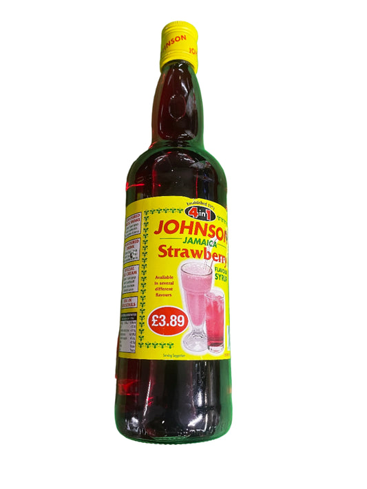 Johnson Jamaica Strawberry Flavour Syrup (700ml)