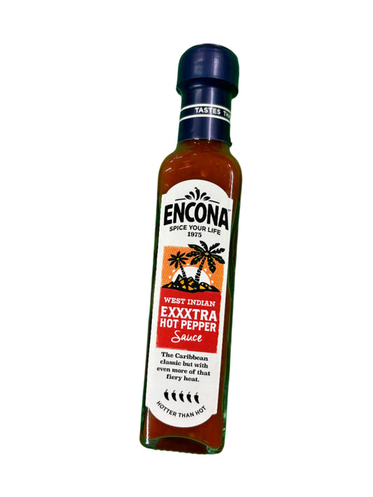 Encona West Indian Exxxtra Hot Pepper Sauce (142ml)