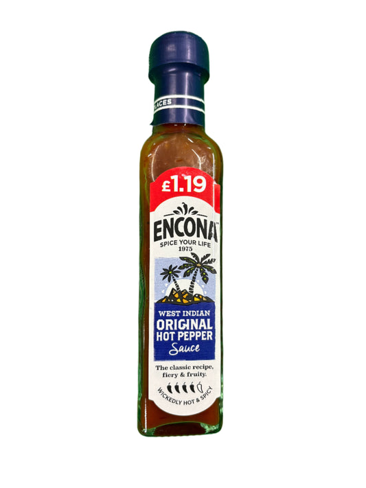 Encona Original Hot Pepper Sauce (142ml)