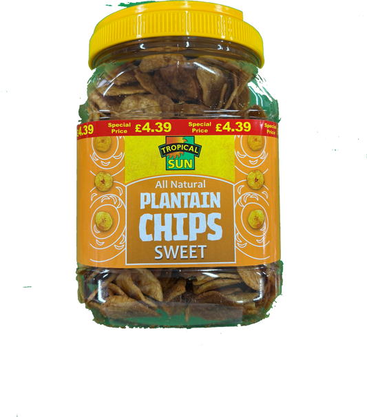 Tropical Sun Plantain Chips Sweet (450g)